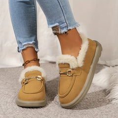 Women's Winter Snow Shoes Non Slip Thickened Warm Ankle Shoes