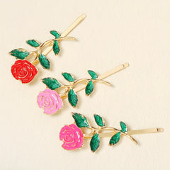 3pcs Minimalist Flower Bobby Pin Hair Clip Set