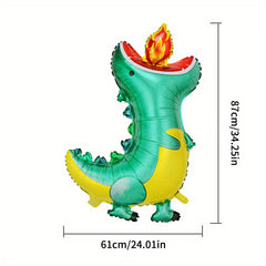 2pcs Dinosaur Family Foil Balloons - Birthday Party Decor