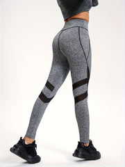 Comfort Yoga Leggings with Mesh Stitching & Butt Lifting Tech