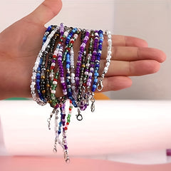 5pcs Beaded Glasses Chain Eyeglasses Lanyard Strap Face Covering Retainer