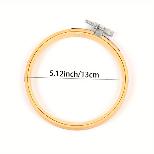 Embroidery Cross Stitch Wooden Frame Hoop Circle DIY Hand Craft Sewing Tool