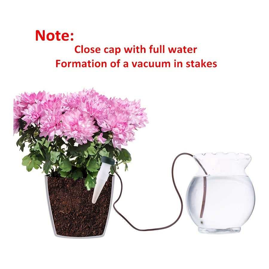 10 Pack Plant Watering Stakes Indoor/Outdoor Automatic Drip Irrigation