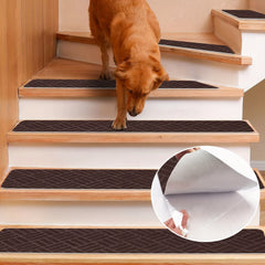 Non Slip Stairs Carpet Tape For Hardwood Floors Soft Peel And Stick Brown