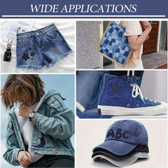 20pcs Iron on Repair Patch Denim Patches For Jeans Kit 7x10 100% Cotton