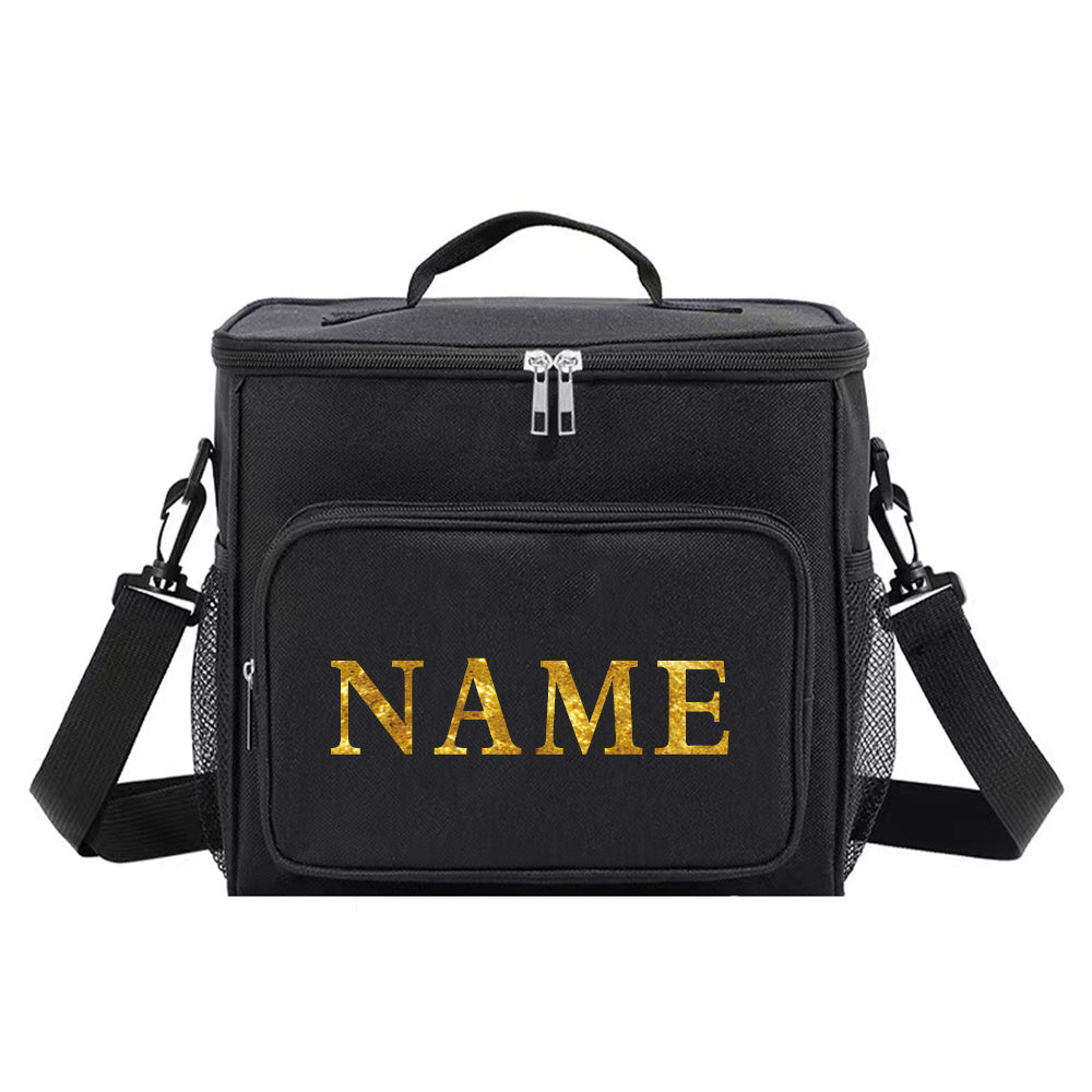 Customizable Thermal Cooler Tote Bag Canvas Insulated Lunch Bag
