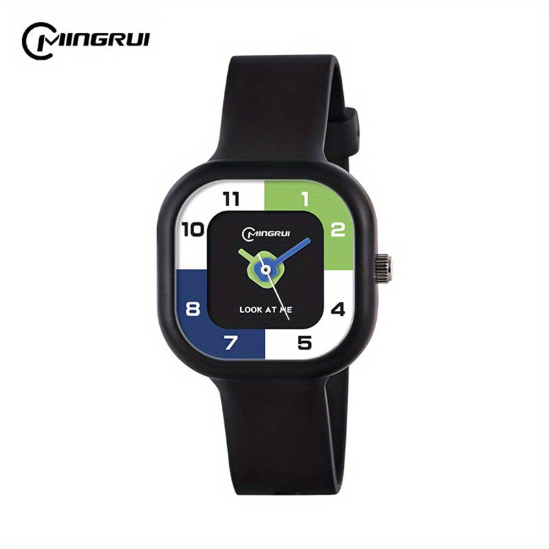 Square Sports Quartz Watch Candy Watch for Kids