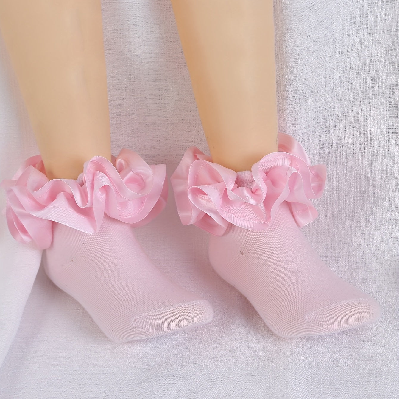 Girls Lace Trim Ballet Dance Socks Princess Socks For Kids