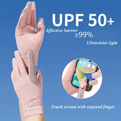 Sunscreen Anti-slip Sports Gloves for Women