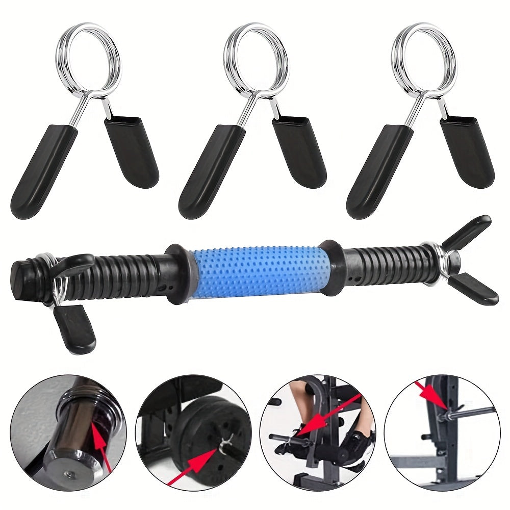 2pcs Barbell Clamp Spring Collar Clips Gym Weight Dumbbell Lock