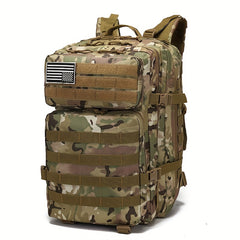 Molle Tactical Backpack 3 Assault Pack Hiking Rucksack with Flag Patch