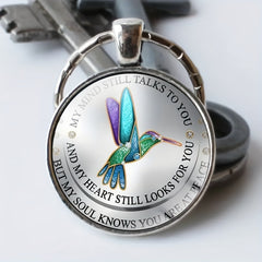 Vintage Bird Keychain Necklace Bag Charm Accessory