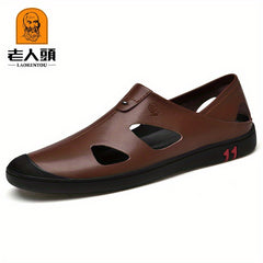 Men's Lightweight Hollow Out Slip On Sandals Non Slip Dress Shoes