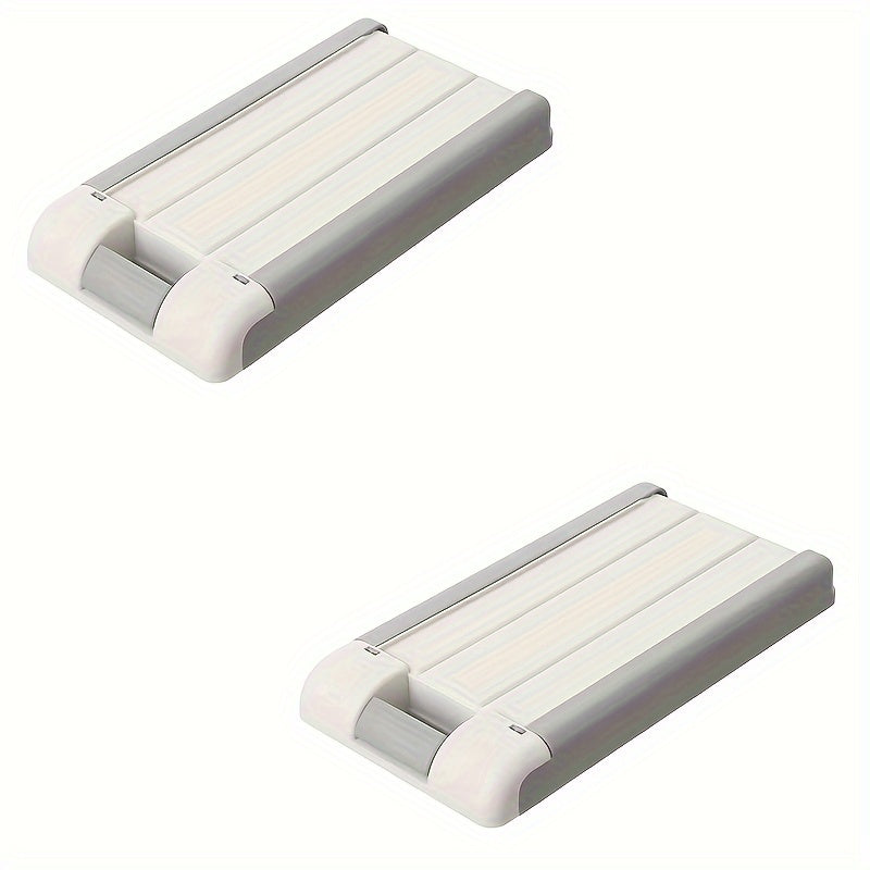 2pcs Under Desk Drawer Hidden Storage Box Large Capacity
