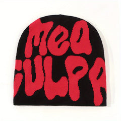 MEA CULPA Unisex Hip Hop Beanie Cap Y2K Street Knit Hat