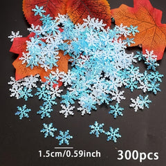 300pcs Snowflake Confetti Christmas Party Table Decorations