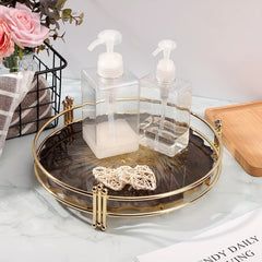 Large Round Resin Tray Mold Irregular Silicone Serving Tray Geode Agate Epoxy