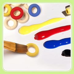 50pcs 20mm Mini Natural Wooden Rings for Macrame Jewelry Making