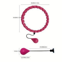 Detachable Fitness Hoop With Weighted Ball for Yoga Pilates
