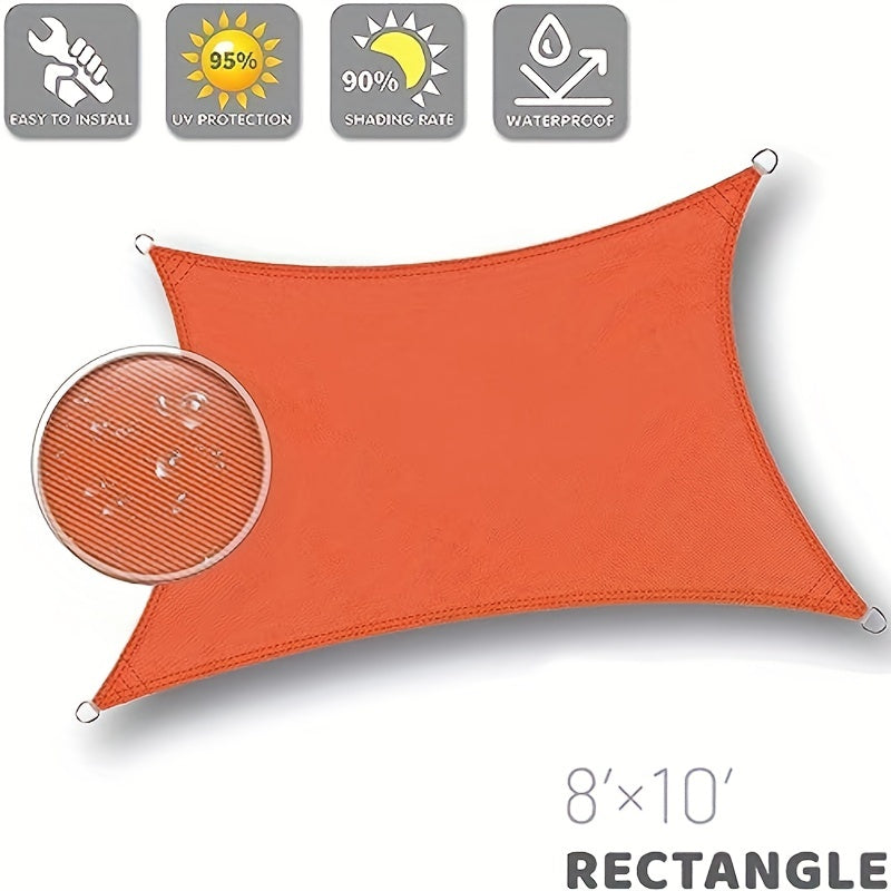 Waterproof UV Block Sun Shade Sail Rectangle for Outdoor Activities