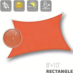 Waterproof UV Block Sun Shade Sail Rectangle for Outdoor Activities