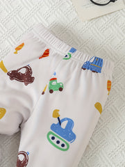 Baby Boy Cartoon Pajama Set Top Pants Kids Loungewear