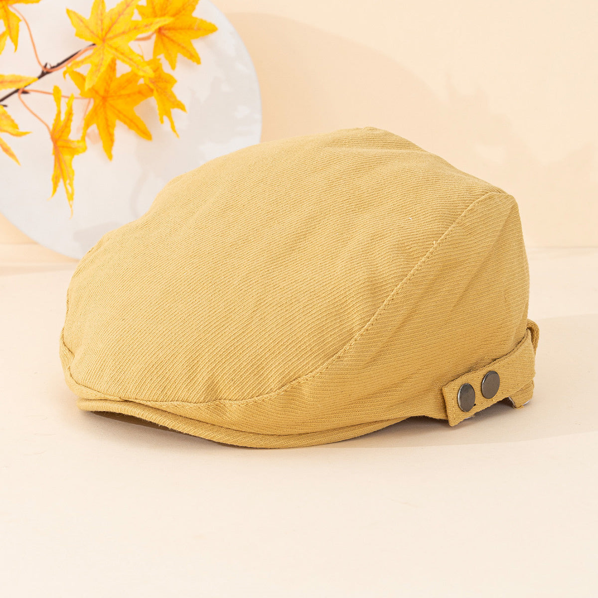 Adjustable Summer Casual Plain Peaked Cap for Men