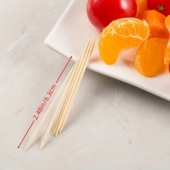 150 Natural Bamboo Toothpicks Double Headed Disposable