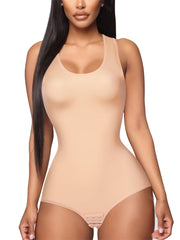 Shaping Bodysuit Scoop Neck Tummy Control Slim Fit Sleeveless Shaperwear