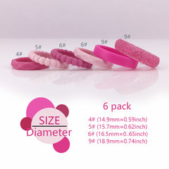 Fashionable Minimalist Silicone Rings Non-toxic Women&Men