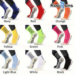 Padded Football Socks Anti Slip Grip Sports Crew One Size Fits 38-45