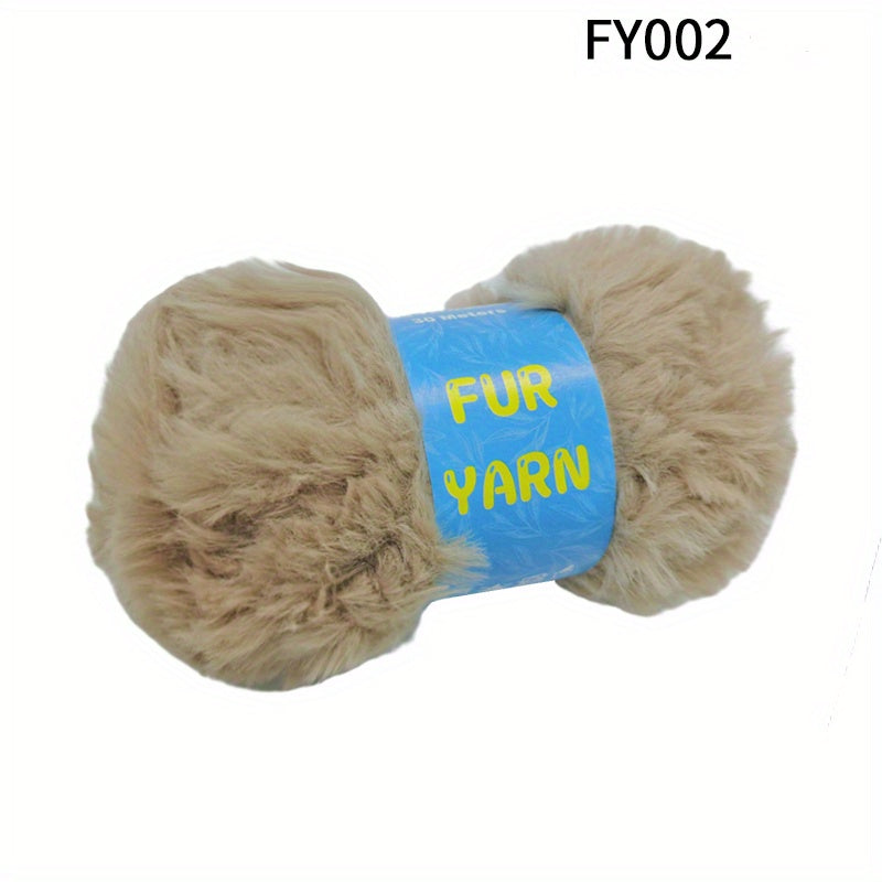 4pcs Faux Mink Fur Yarn for DIY Knitting/Crocheting