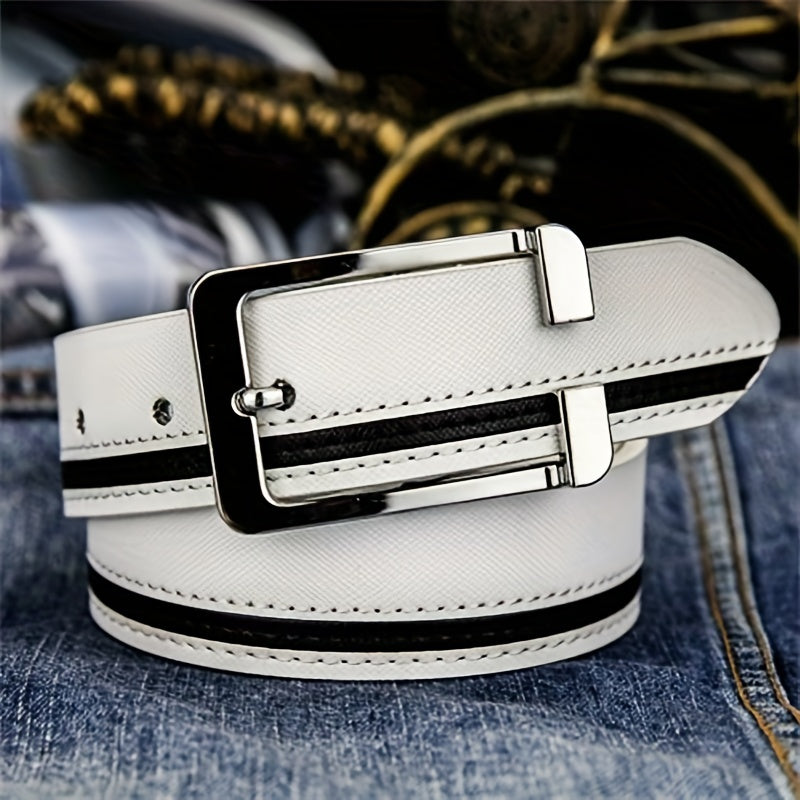 Men's Leather Buckle Belt for Casual Clothing