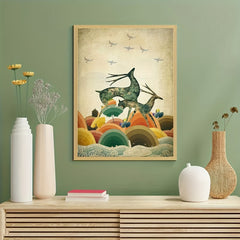 5D DIY Full Round Reindeer Diamond Painting