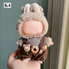LABUBU Doll Clothes Set for 16-17cm Dolls - Graduation Season & Christmas Couple