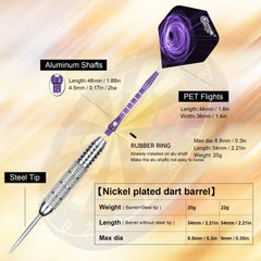 22g Hard Dart Steel Needle Set for Practice Resistant Professional Dart