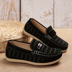Kid's PU Leather Loafer Shoes Non Slip Sneakers for Outdoor Activities