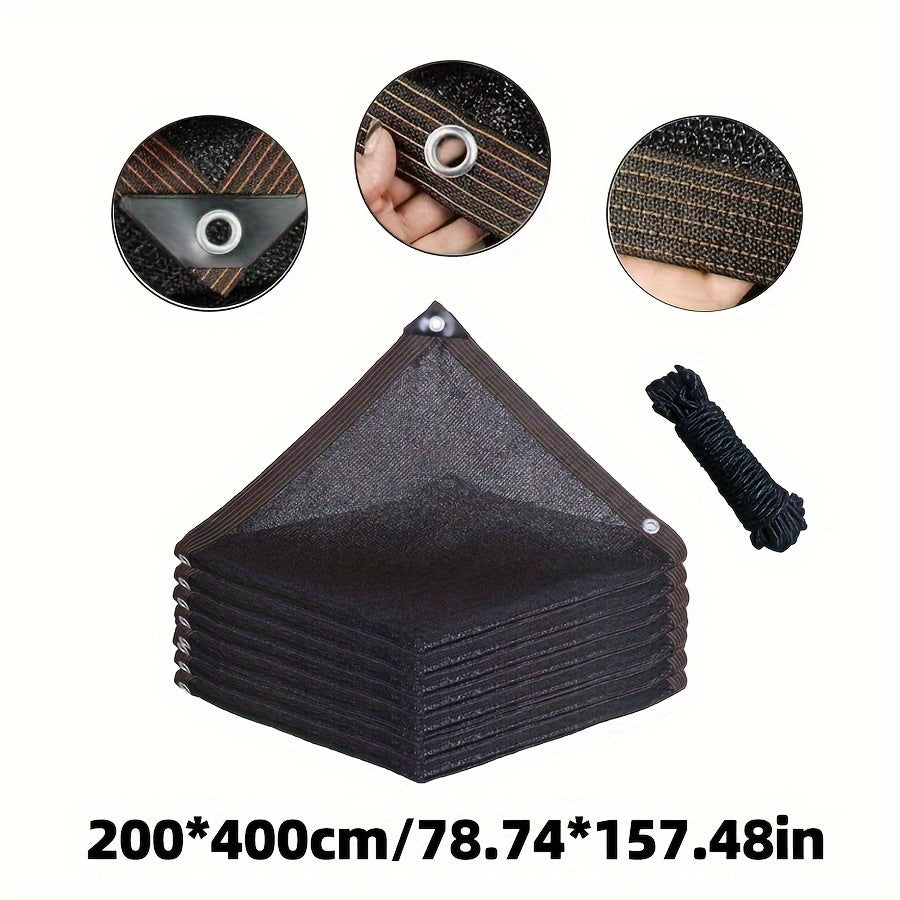 Canvas & Plastic Sunshade Net Construction Roof Balcony Sunscreen