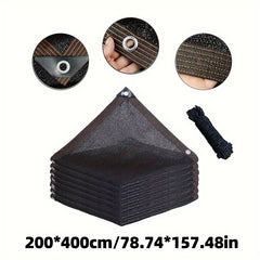 Canvas & Plastic Sunshade Net Construction Roof Balcony Sunscreen