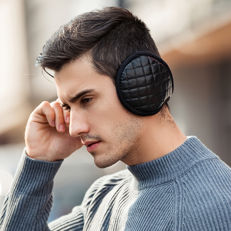 Men's Plaid Boho Earmuffs - Winter Warm