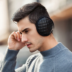 Men's Plaid Boho Earmuffs - Winter Warm