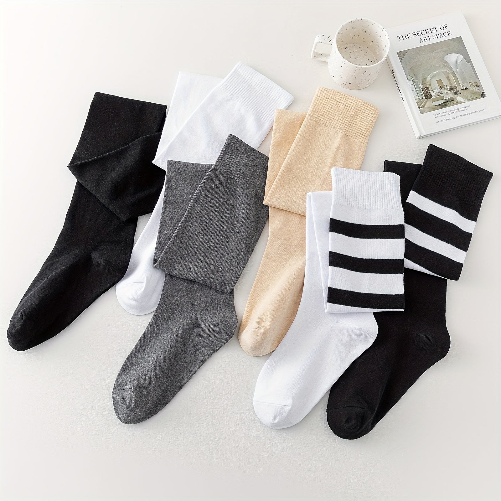 Striped Over The Knee Socks