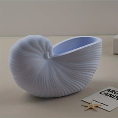 Conch Concrete Candle Cup Silicone Mold DIY Conch Shell Gypsum Candle Jar