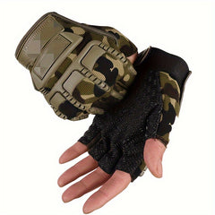 Men's Cycling Gloves Non slip Wear resistant Half Finger Protective Gloves