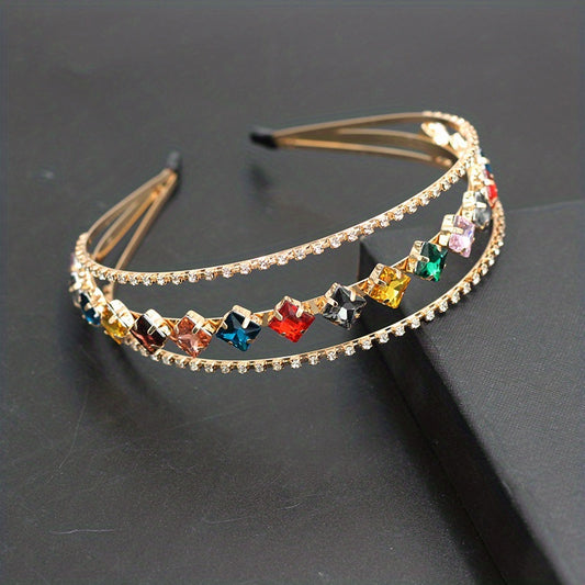 Rhinestone Hair Hoop Layer Headband Hair Accessories