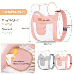 Double Mesh Breathable Baby Carrier for Comfort and Support