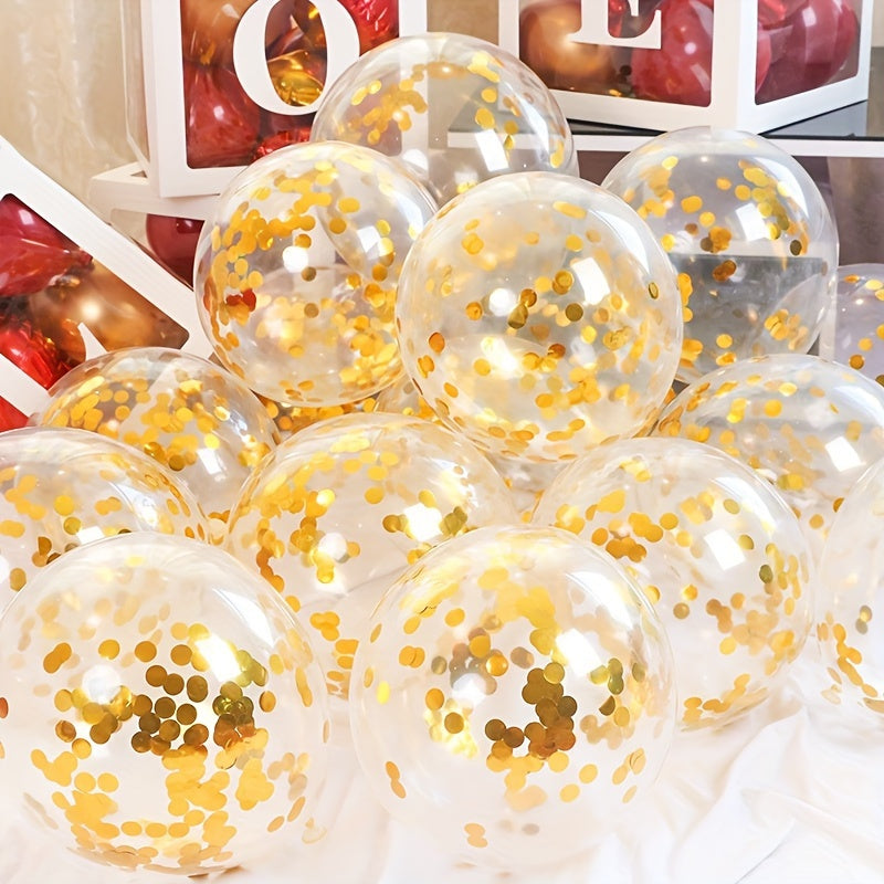 50pcs Sequin Balloon Wedding Birthday Party Decoration Latex Balloon