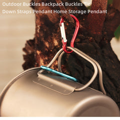 2pcs Safety Buckle Aluminum Alloy For Luggage Climbing