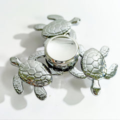 Colorful Metal Turtle Finger Spinner Quiet Durable Toy Relax Novelty Game