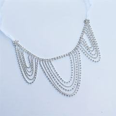 Rhinestone Shoulder Chain With Long Tassel for Wedding Party